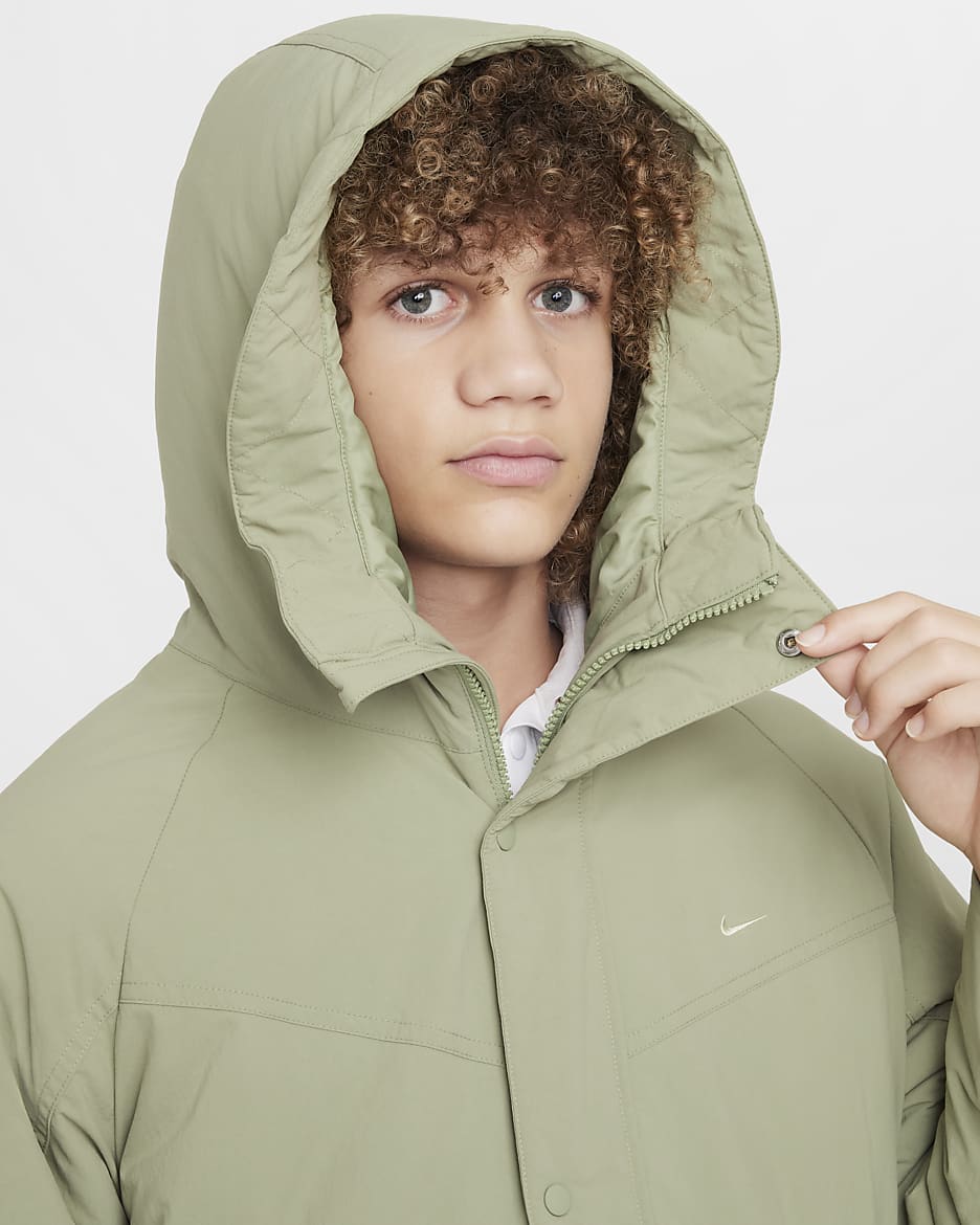 Nike parka green on sale